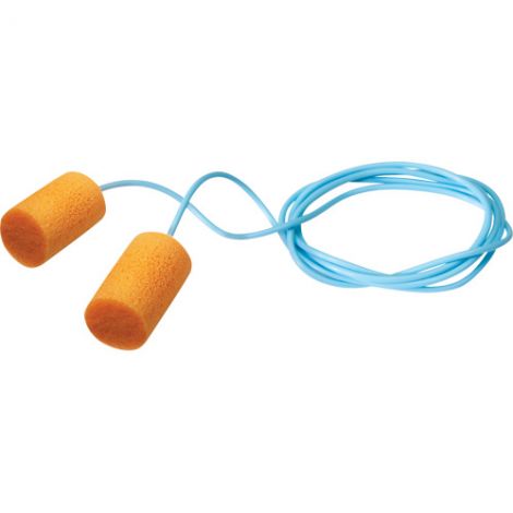 Firm Fit™ Disposable Earplugs - Corded - Qty/Case: 4 Boxes (400 Pairs)  