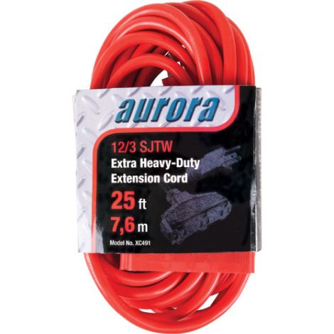 Outdoor Vinyl Triple Tap Extension Cords - Extra Heavy-Duty - Length: 100'