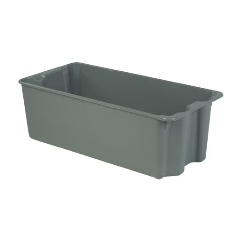 Stack-N-Nest® Plexton Containers - 14.1"H x 42.5"D x 20.1"W - Colour: Grey - Qty: 1
