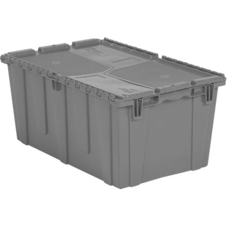 Flipak® Polyethylene Plastic (PE) Distribution Containers - Outside Dimensions Top: 26.9"L x 16.9"W - Case/Qty: 3