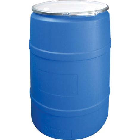 Blue Polyethylene Drums Drum Size: 55 US gal (45 imp. gal.) - Unlined / Open Top
