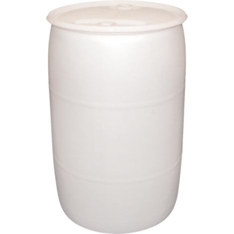 White Polyethylene Drums Drum Size: 30 US gal. (25 imp. Gal.) - Unlined / Closed Top