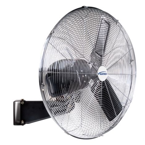 26" Light Industrial-Duty Air Circulating Fans - Type: Wall Mounted - Size: 26" - No. of Speeds: 3