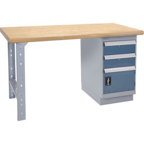 Pre-designed Workbenches - Capacity: 2500 lbs. - Configuration: Drawers /Door - Height: 34" - Width: 60"