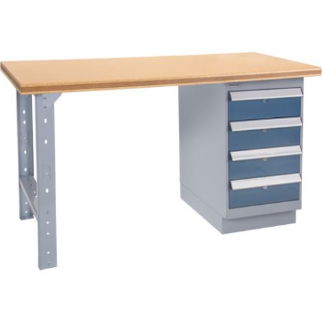 Pre-designed Workbench - Configuration: Drawers - Height: 34" - Width: 60"