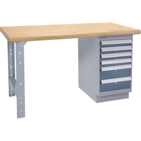 Pre-designed Workbenches - Capacity: 2500 lbs. - Configuration: Drawers - Height: 34" - Width: 60"