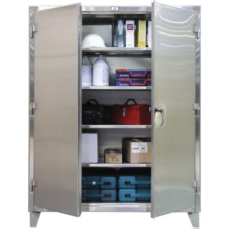 Extra Heavy-Duty Stainless Steel Cabinet - 36"W x 24"D x 60"H 