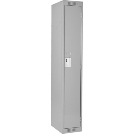 Assembled Clean Line ™ Perforated Economy Lockers Basic Style - No. of Tiers: 1 - Bank of: 1 - Ships Free
