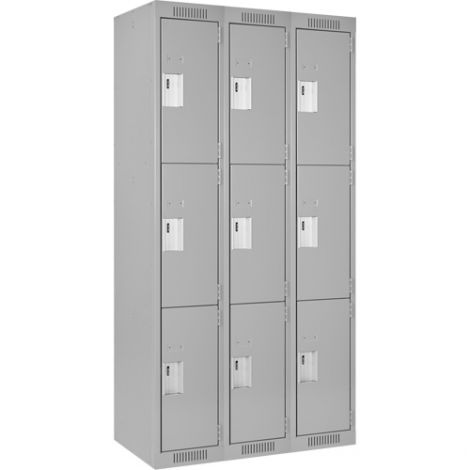Assembled Clean Line™ Perforated Economy Lockers - Ships Free
