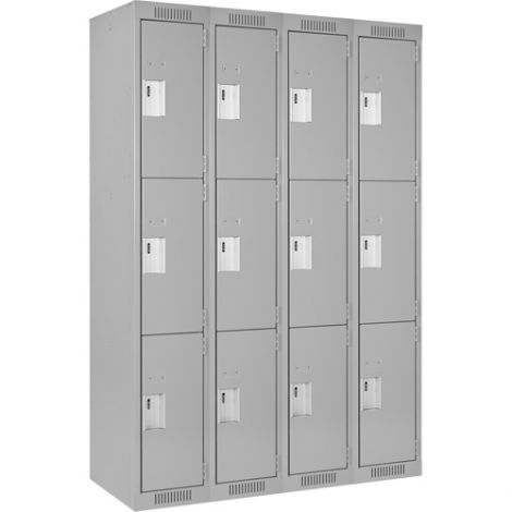 Assembled Clean Line™ Perforated Economy Lockers - Basic Style - Ships Free