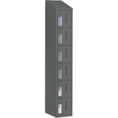 All-Welded Concord™ Heavy-Duty Lockers - Bank of 1 - Colour: Charcoal