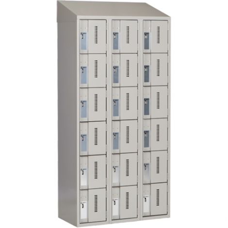 All-Welded Concord™ Heavy-Duty Lockers - Bank of 3 - Colour: Grey