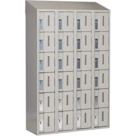 All-Welded Concord™ Heavy-Duty Lockers - Bank of 4 - Colour: Grey
