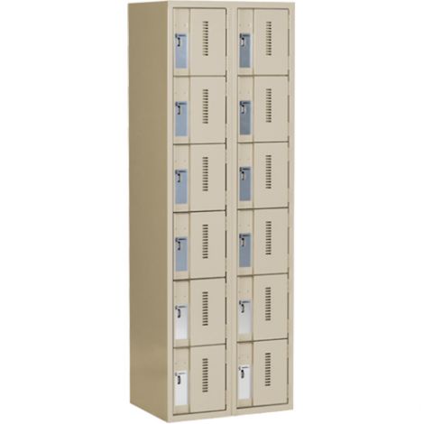 All-Welded Concord™ Heavy-Duty Lockers - Bank of 2 - Colour: Beige 