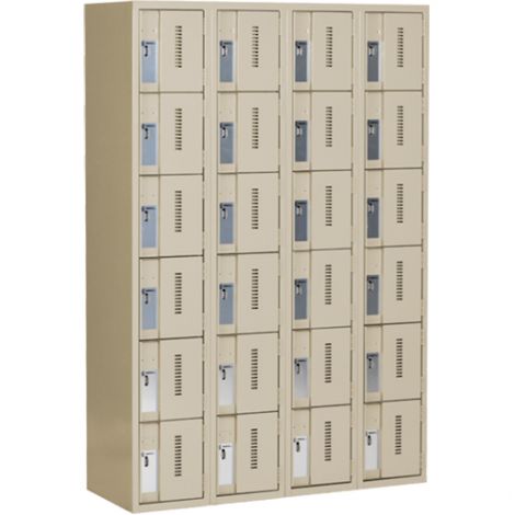 All-Welded Concord™ Heavy-Duty Lockers - Bank of 4 - Colour: Beige  