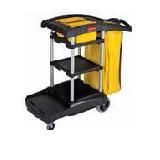 High Capacity Cleaning Carts w/Bins 