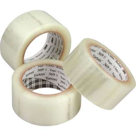 3M™ Box Sealing Tapes - Brand: 369 - Dimensions: 48 mm x 100 m/2" x 328' - Qty/Case: 72