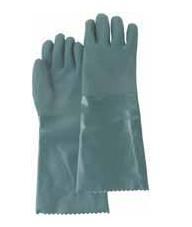 PVC Double Dipped Green Gloves, 12" Gauntlet - Size: One Size - Qty: 48 Pairs