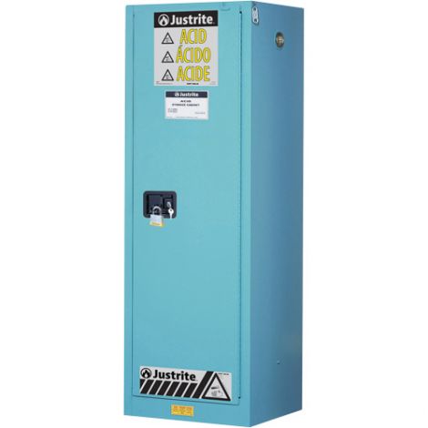 ChemCor® Lined Acid/Corrosive Storage Cabinets - Capacity: 22 gal. - Width: 23.25" - Depth: 18" - Height: 65"