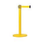 Free-Standing Crowd Control Barrier - Finish/Colour: Yellow - Tape Colour: Yellow