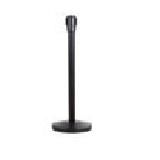 Free-Standing Crowd Control Barrier Receiver Post - Finish/Colour: Black