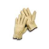 Grain Cowhide Ropers Fleece Lined Gloves- Size: Medium