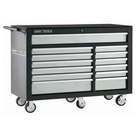 Roller Cabinet - 13 Drawer - Overall Depth: 34" - Overall Width: 53"
