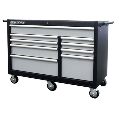 Roller Cabinet - 9 Drawers - Overall Depth: 24" - Overall Width: 53"