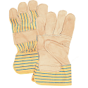 Grain Cowhide Fitters Patch Palm Gloves, Rubberized Cuff - Size: X-Large - Case Quantity: 48