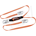 Titan™ Shock-Absorbing Lanyards - No. of Legs: 2 - Shock-Absorber Type: Pack-Type - Anchorage Connection: Snap Hook  