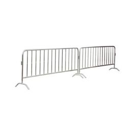 Portable Interlocking Barrier, Galvanized Steel, SEE395.