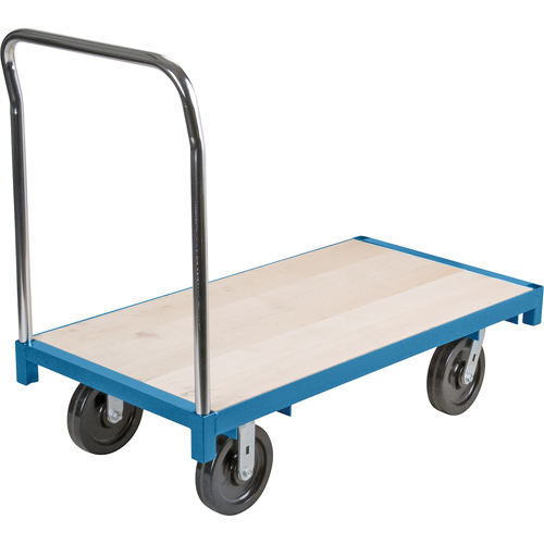 Wood Deck - 8" Hi-Temp Nylon Wheels - 2500 LBS Capacity