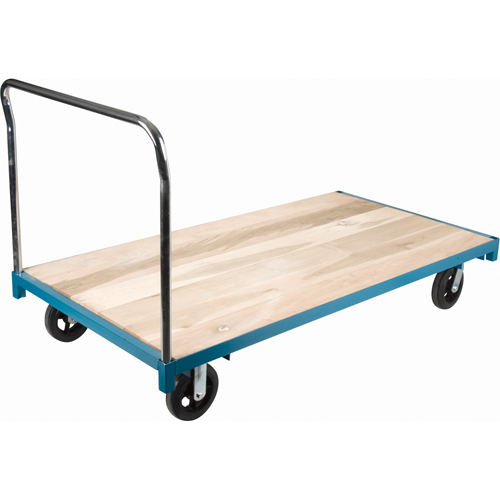 Wood Deck - 8" Rubber Wheels, 2000 LBS Capacity